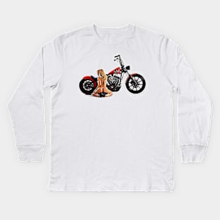 Motobike Vol 1 Kids Long Sleeve T-Shirt